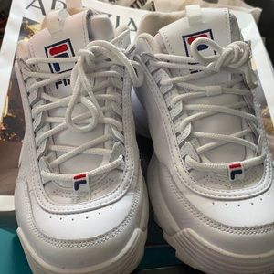 White Fila sneakers